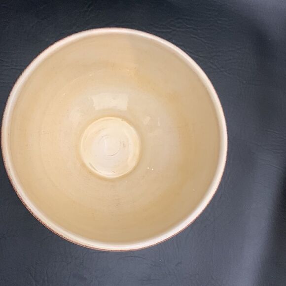 Tabletops Unlimited Big Is Great 1 Quart Or 4 Cups Ivory Brown Serving Bowl Used - Picture 3 of 5